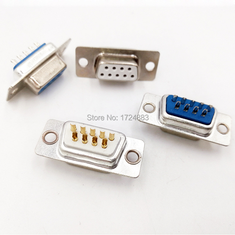 10PCS DB9 adapter connector core RS232 serial COM Plug connector hole/pin  female Male port socket D Sub DP9 ► Photo 1/5