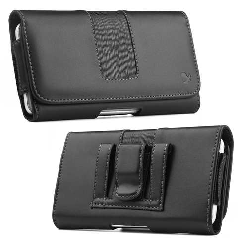 Universal phone pouch Cover Belt Clip Holster PU Leather Phone Case For iphone samsung xiaomi huawei zte mobile phone waist bag ► Photo 1/6