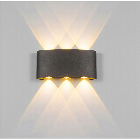 Nordic Style LED Porch Light Waterproof Outdoor 6W 8W LED Wall Lamp for Garden Courtyard Corridor Sconce Lighting Decoration ► Photo 1/6