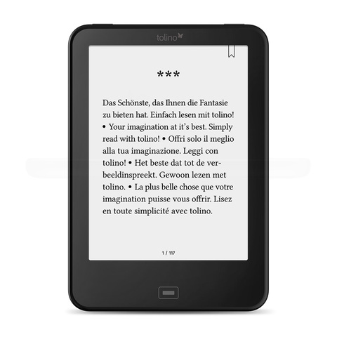 Daily waterproof Tolino Vision 2 e reader e-ink 6 inch 1024x758 touchscreen ebook Reader WiFi Tap2 cover for page turning! ► Photo 1/6