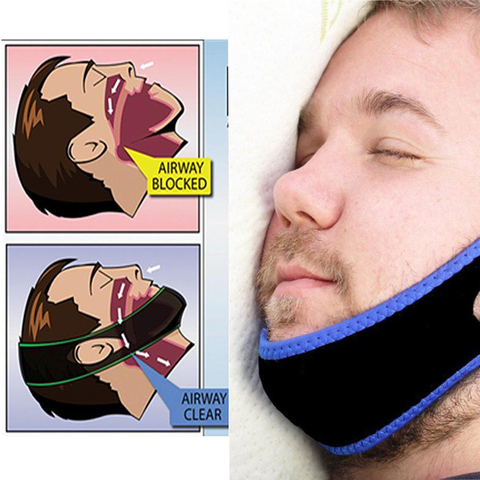 Stop Snoring Belt Snore Stopper Anti Snoring Chin Dislocated Snoring Resistance Band Chin Fixing Straps Chin Dislocation Band ► Photo 1/6