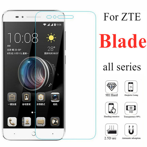 protective glass on for zte blade a6 a610 glas tempered a601 plus a520 a512 a510 screen protector  light v8 v 7 8 9h film ► Photo 1/6