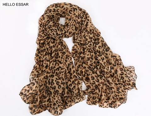 Women Chiffon Scarf 150*45cm thin style Scarfs Print Cat Star Leopard Shawls And Scarves Best Party gift 22009 ► Photo 1/6