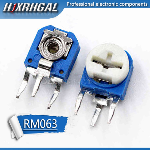 20 pcs Blue White 10K OHM Resistance Adjustable Resistor
