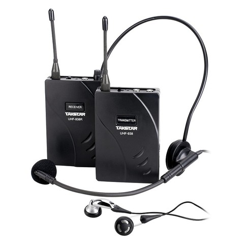 Takstar UHF938 wireless tour guide system transmitter receiver wireless earphones for teaching,conference,on-stage monitoring ► Photo 1/1