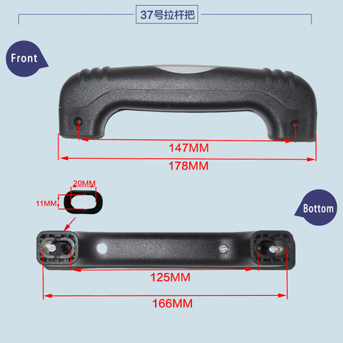 Luggage Hardware Suitcase Repair Parts Handle Travel Case Pull Rod Cipher Suitcase Hand Carry General Handle PVC ► Photo 1/4