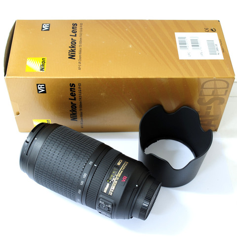 Nikon Zoom AF-S 70-300mm f/4.5-5.6G IF-ED VR Autofocus Lens For Nikon D850 D750 D810 D7500 D7200 D7100 D5600 D5500 D5300 D3400 ► Photo 1/1