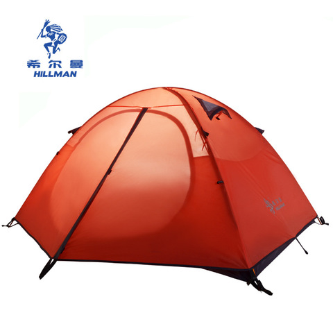 Hillman High Quality 3 Person Double Layer Aluminum Poles Ultralight Waterproof Windproof Camping Tent Barraca Beach Tent ► Photo 1/1