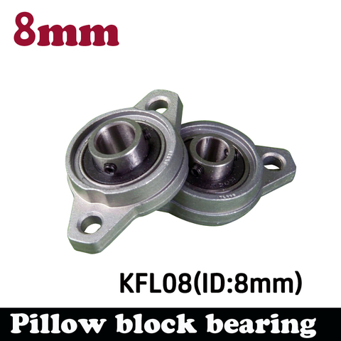 4pcs KFL08 8mm pillow block rhombic bearing zinc alloy insert linear bearing shaft support CNC part ► Photo 1/2