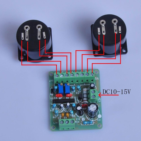   DC 12V Power Amplifier VU Meter Driver Board DB Audio Level Meter for TA7318P  for power supply  ► Photo 1/1