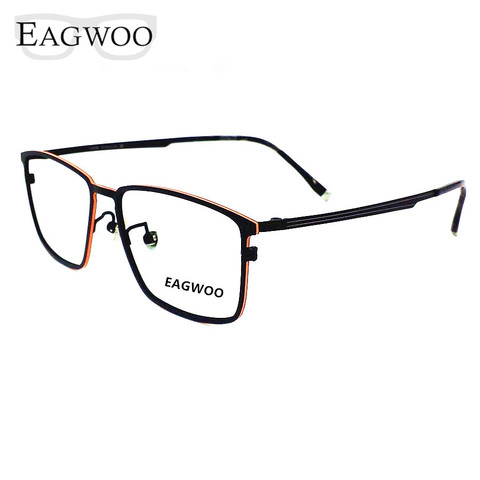Pure Titanium Eyeglasses Metal Full Rim Optical Frame Prescription Spectacle Vintage Nerd Glasses For Men Eye Glasses New 57082 ► Photo 1/6