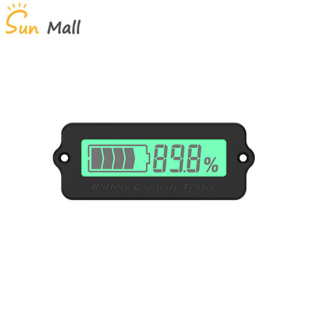 12V 24V 36V 48V Lead-Acid Battery LY6N Recessed Battery Capacity Indicator Tester Voltmeter Green Light battery charge indicator ► Photo 1/1