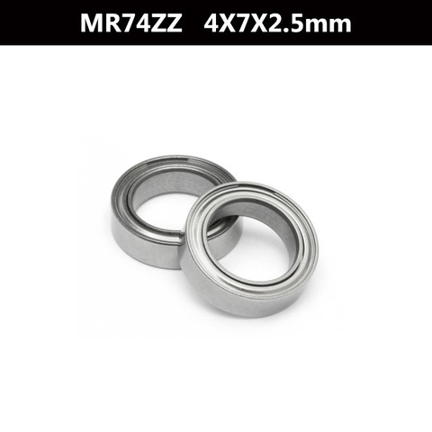 Free Shipping 10 PCS MR74ZZ ABEC-5 4X7X2.5 mm Deep groove Ball Bearings MR74 / L-740 ZZ ► Photo 1/1