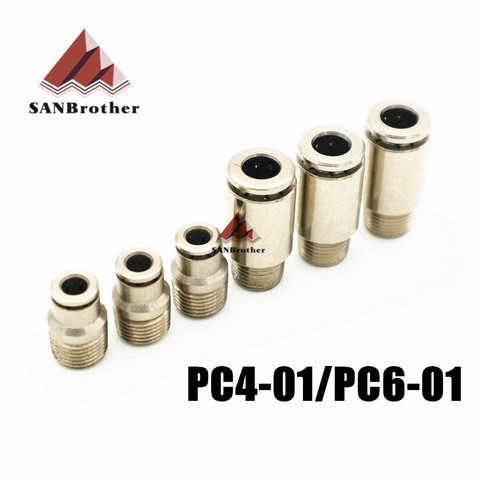 3D Printer PC4-01 PC6-01 Pneumatic Connectors UM2 Ultimaker 2 Extended+ Remote Bowden PTFE Tube Quick Fittings Good Quality Hot! ► Photo 1/2