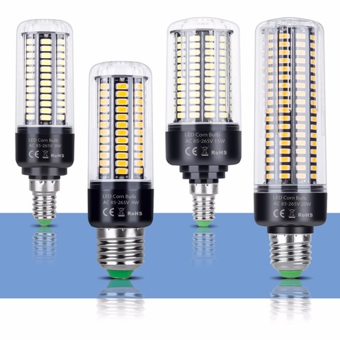 CanLing E14 LED Lamp E27 LED Bulb SMD 5736 220V Corn Bulb 28 40 72 108 132 156 189LEDs Chandelier LED Light For Home Decoration ► Photo 1/6