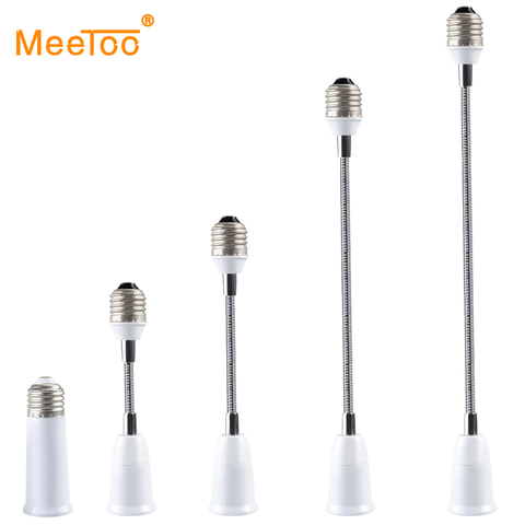 Flexible E27 to E27 LED Lamp Base Holder Bulb Screw Socket Adapter 6/9/15/20/30/35/60cm Extension Light Holder Converter Fitting ► Photo 1/6