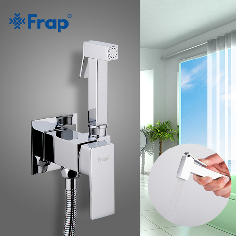 FRAP Bidets cold and hot water bidet faucet bathroom bidet shower muslin shower bidet toilet brass chrome mixer hand sprayer ► Photo 1/6