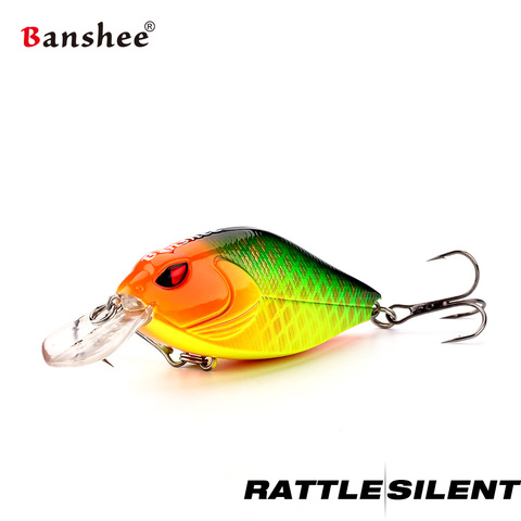 Banshee 58mm 9g Crankbait Fishing Lure Bass Mini Wobbler For Pike Crank Bait Fishing  Float Artificial Baits  Rattle Sound Lures ► Photo 1/6