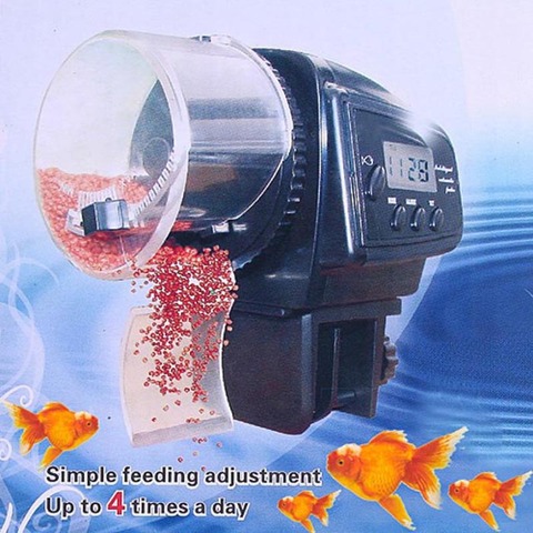 Fishing feeder Automatic Aquarium Mini Fish Feeder automatic lcd Timer Food Feeding auto Fish Tank Food Feeder Timer product ► Photo 1/6