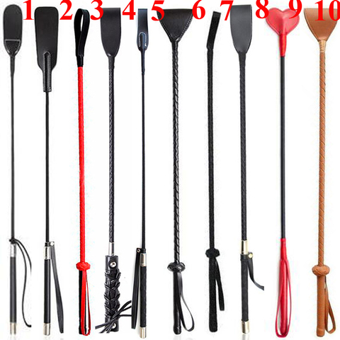 Luxury Leather Spanking Paddle,Riding Crop Sex Whip,Slave Flogger Spanker,Toys For Adults ► Photo 1/6