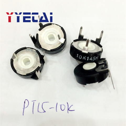 5PCS Trimmer potentiometer PT15-10K horizontal adjustable resistance oval hole  DD ► Photo 1/1