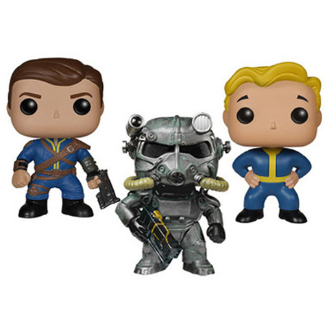 1pcs 10cm high quality FALLOUT LONE WANDERER figure toys VAULT BOY & POWER ARMOR model Action Figure boy Toys ► Photo 1/1