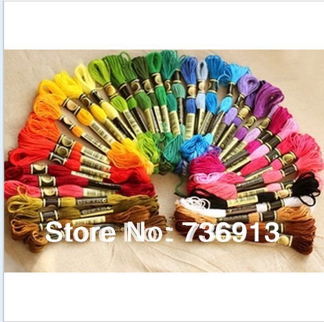 You Can Choose Any Color Or Quantity  //  Cross Stitch Embroidery Cotton Thread Floss Similar DMC--100 Pieces Free Shipping ► Photo 1/1