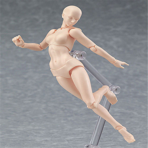 13cm Male Female body Model Action Figure Toys Artist Movable Joint Mannequin bjd Art Sketch Draw figures kawaii figurine ► Photo 1/6