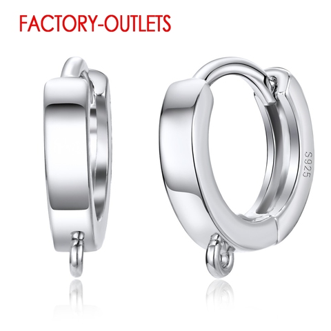 New Arrival 925 Sterling Silver Earrings For Women Korean Style Jewelry Wholesale Buckle Earrings Fashion Jewelry Accessory ► Photo 1/5