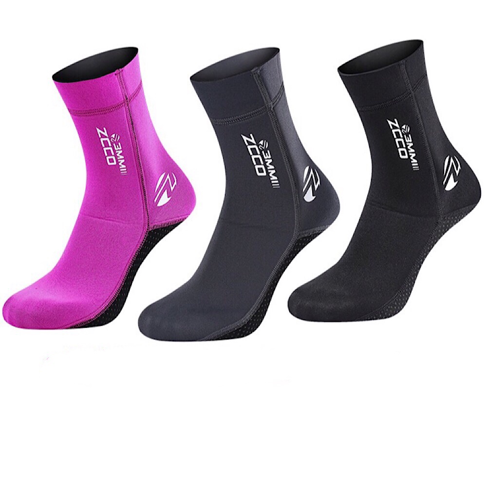 ZCCO Diving Socks 3mm Neoprene Beach Socks for Men Women Thick