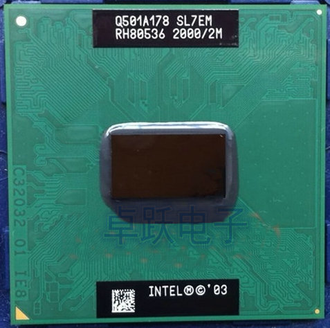 Original Intel PM755 pm 755 2.0G / 2M / 400 SL7EM genuine PGA notebook CPU supports 855 chipset pm765 pm 765 ► Photo 1/1