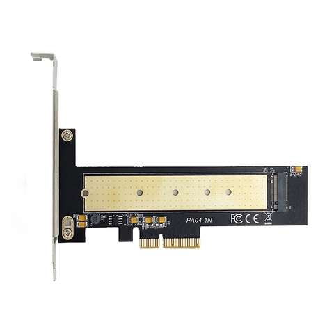 FULL SPEED M.2 NVMe SSD NGFF TO PCIE X4 Adapter M Key Interface Card Support PCI Express 3.0 x4 2230 2242 2260 2280 22110 M2 SSD ► Photo 1/6