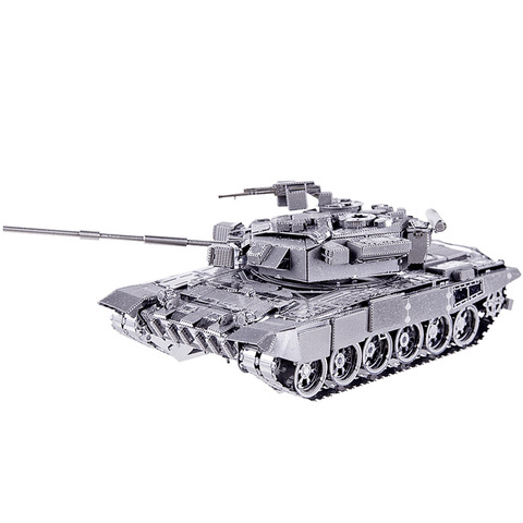 MMZ MODEL Piececool 3D metal puzzle P047 T-90A Tank Assembly metal Model kit DIY 3D Laser Cut Model puzzle toys gift for adult ► Photo 1/5