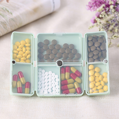 7 Days Weekly Pill Box Foldable Travel Medicine Holder Pill Box Tablet Storage Case Container Dispenser Organizer 3 Colors ► Photo 1/6