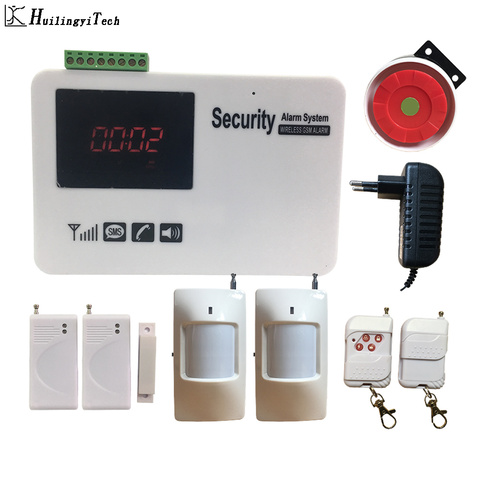 Home Alarm System with APP Burglar Protect Wireless Home Security GSM Alarm System SMS Alarm power off Russian English Voice ► Photo 1/6
