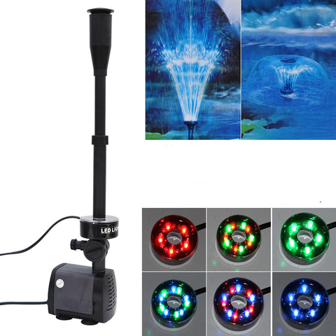 40w 2000l/h Aquarium Fish Pond Led Submersible Water Pump Garden Fountain Pump With Led Color Changing Fountain Maker ► Photo 1/5