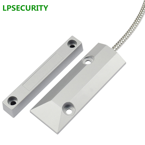 LPSECURITY Wired Garage Metal Roller Shutter street factory Gate Door Sensor detector Magnetic Contact Switch(NORMALLY CLOSED) ► Photo 1/4