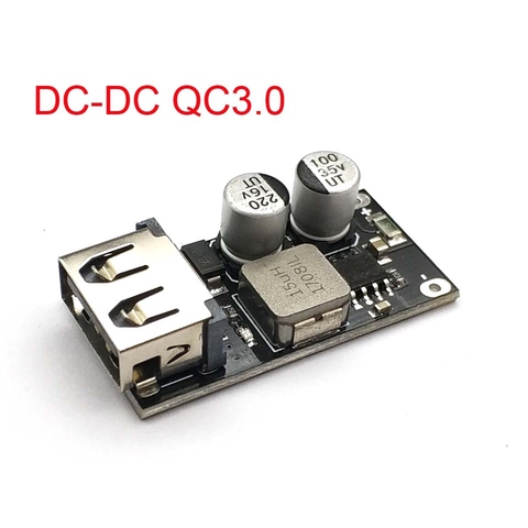 DC-DC Step Down Buck Converter Charging Module USB 6-32V 9V 12V 24V to QC3.0 QC2.0 Fast Quick Charger 3V 5V 12V Circuit ► Photo 1/4