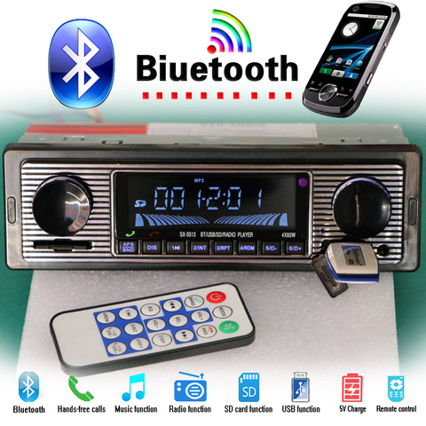 1 Din Car Audio DAB Plus Auto Radio Bluetooth A2DP Handsfree RDS FM AM TF  USB Aux APP Remote ISO Stereo System Head Unit 1089DAB - AliExpress