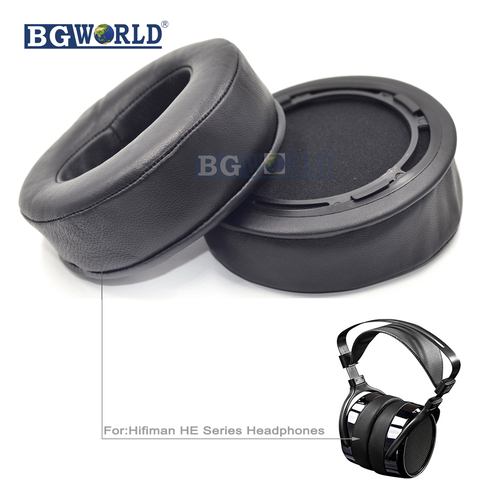 Angle Genuine Leather cushion foam ear pads earpad for Hifiman HE HE400 HE500 HE560 HE4HE6 HE5 HE5LE Series Headphones parts ► Photo 1/1