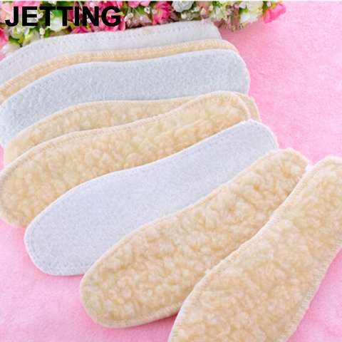 JETTING 1Pair New Arrival 25cm Winter Warm Thicken Fleece Insoles Shoes Insoles For Women Men ► Photo 1/6