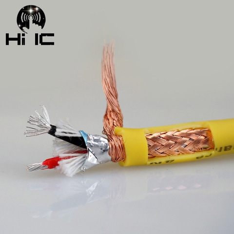 2 Core Shielded Wire 4N OFC Oxygen-free Copper Shielded Net+FOIL Copper plated silver HIFI Audio line Signal Cable Shield Wire  ► Photo 1/1