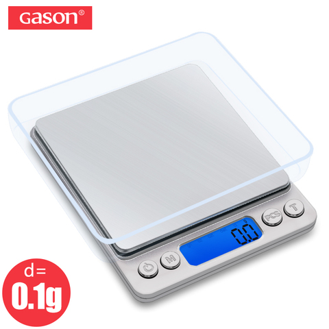 GASON Z1s Digital Kitchen Scale Mini Pocket Stainless Steel Precision Jewelry Electronic Balance Weight Gold Grams(3000gx0.1g) ► Photo 1/6