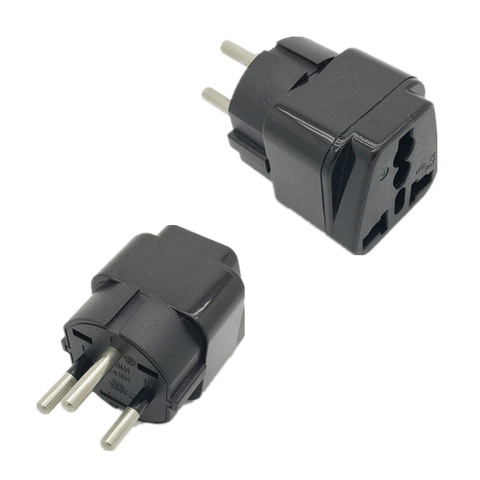 Free shipping ISRAEL Palestine Travel Plug Adapter Universal Outlet Israeli 3 Pin Grounded Plug Adaptor  10A 250V ► Photo 1/1