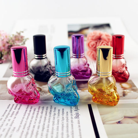 10pcs/lot 8ml Mini Colorful Glass Perfume Bottle Parfum Fragrance Bottles Cosmetic Packaging Bottle Refillable Glass Vials ► Photo 1/6