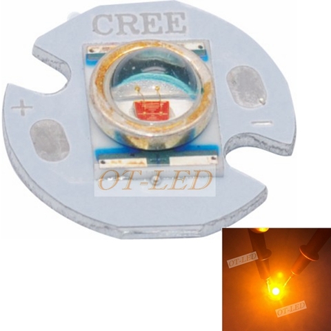 10pcs 3W Amber Orange Yellow LED CREE XR-E Q5 Chip emitter High Power LED Diode CREE Emitterbeads DIY Car Light Fishing lights ► Photo 1/2