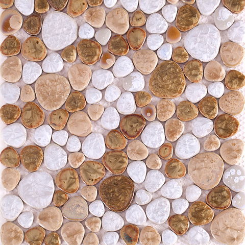 Alitools Io, Porcelain Pebble Mosaic Tile