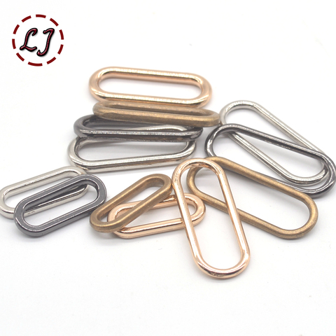 20pcs/lot silver gold bronze 20mm 25mm 30mm connection oval ring  alloy metal shoes bags garment Buckles DIY Accessory sewing ► Photo 1/6