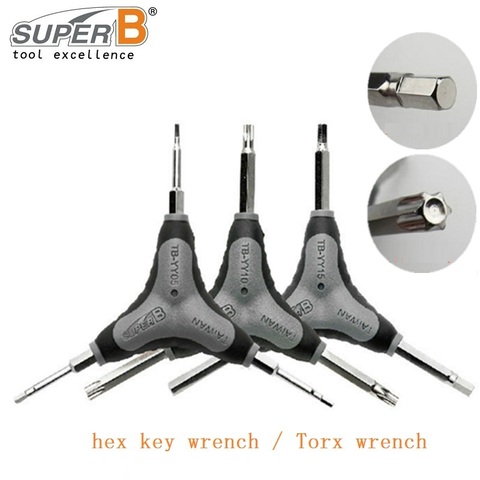 Super B Taiwan Bicycle Repair Tools Hex Key Wrench Torx Wrench Socket Wrench 2 3 4 5 6 8mm YY05 15 30 10 TB2618 2648 2638 2628 ► Photo 1/5