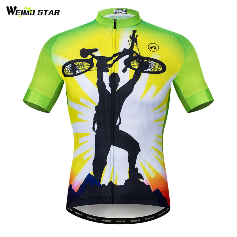 Cycling Jerseys Men,Mountain Bike Jersey Summer Short Sleeve Breathable Bicycle Tops Riding Bike Shirts Quick Dry